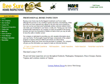 Tablet Screenshot of beesurehome.com